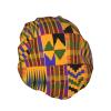 African Tribal Ethnic Texture Reusable Shower Cap For Women,Double Splashproof Shower Cap,Large Size For All Hair Lengths view 2