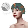 Lodge Bear Deer Fishes Reusable Shower Cap For Women,Double Splashproof Shower Cap,Large Size For All Hair Lengths view 4