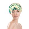 Retro Mermaid Reusable Shower Cap For Women,Double Splashproof Shower Cap,Large Size For All Hair Lengths view 3