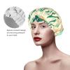Retro Mermaid Reusable Shower Cap For Women,Double Splashproof Shower Cap,Large Size For All Hair Lengths view 4