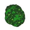 Background St Patrick'S Day Glitter Reusable Shower Cap For Women,Double Splashproof Shower Cap,Large Size For All Hair Lengths view 2