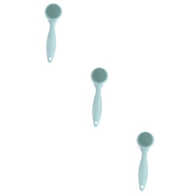 FOMIYES 3pcs Manual Silicone Face Cleansing Brush for Women Deep Cleansing Pore Brush Removable Food-Grade Soft Silicone Portable Design Green for Healthy Skin