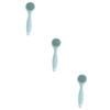 FOMIYES 3pcs Manual Silicone Face Cleansing Brush for Women Deep Cleansing Pore Brush Removable Food-Grade Soft Silicone Portable Design Green for Healthy Skin view 1