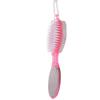 AJE 4 in 1 Pedicure Paddle Brush for Rough & Dry Feet with Pumice Stone Soft Brush Steel Scrubber & Emery File Softens Cleanses & Smoothens Dull Feet of Men & Women (Pack of 1 Multicolor) view 2