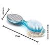AJE 4 in 1 Pedicure Paddle Brush for Rough & Dry Feet with Pumice Stone Soft Brush Steel Scrubber & Emery File Softens Cleanses & Smoothens Dull Feet of Men & Women (Pack of 1 Multicolor) view 4