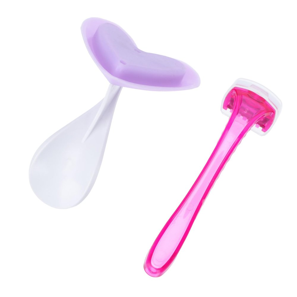 Beatifufu Women Bikini Razor Set with Ergonomic Grip and Safety Finger Protector for Precise Bikini Hair Shaping and Easy Hair Removal