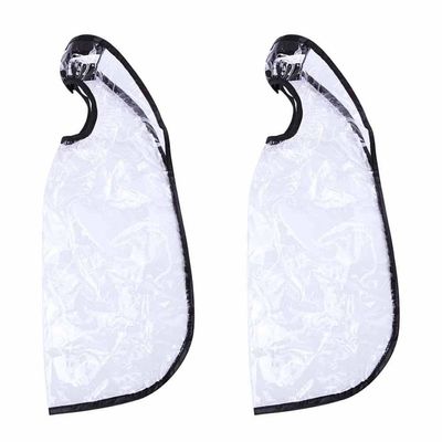 Beatifufu 2pcs Elderly Shampoo bib Position Hair Washing Cape Hair Washing Funnel Care Funnel Styling Cape Cutting Barber Gowns White Umbrella Protection Plastic pp