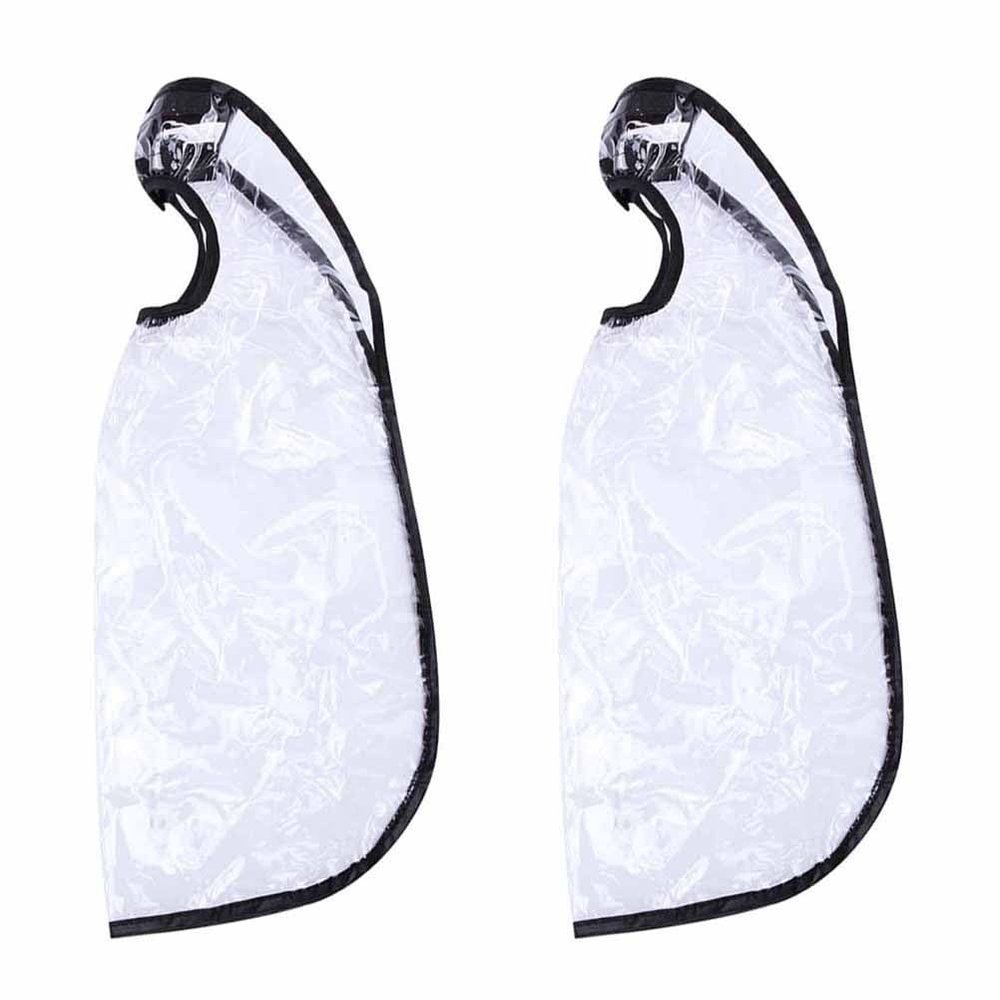 Beatifufu 2pcs Elderly Shampoo bib Position Hair Washing Cape Hair Washing Funnel Care Funnel Styling Cape Cutting Barber Gowns White Umbrella Protection Plastic pp