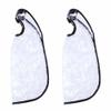 Beatifufu 2pcs Elderly Shampoo bib Position Hair Washing Cape Hair Washing Funnel Care Funnel Styling Cape Cutting Barber Gowns White Umbrella Protection Plastic pp view 1
