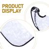 Beatifufu 2pcs Elderly Shampoo bib Position Hair Washing Cape Hair Washing Funnel Care Funnel Styling Cape Cutting Barber Gowns White Umbrella Protection Plastic pp view 4