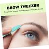 Beatifufu Practical Eyebrow Clip Stainless Steel Brow Tweezer Shaper Kit Eyebrow Grooming Tools Makeup Supplies view 4
