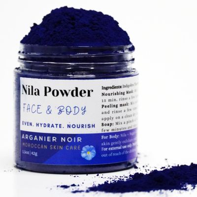 Arganier Noir Moroccan Nila Powder Pure Blue Nila