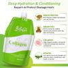 Bellahair Hydrating Collagen Hair Mask for Dry Damaged Hair and Growth - Hydrolyzed Keratin, Protein, SheaButter, Argon Oil & Botanical Extracts - Deep Repairs, Smooths & Strengthens All Hair-17Oz view 2