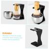 FOMIYES Men's Grooming Set Shaving Brush and Stand Acrylic Holder for Home or Barbershop view 3