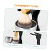 FOMIYES Men's Grooming Set Shaving Brush and Stand Acrylic Holder for Home or Barbershop view 4