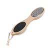 Cabilock 3pcs Foot Care Kit Foot File Nail Brush Pumice Stone Remover Exfoliating Brush Wood Material view 3