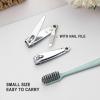 100 Pack Stainless Steel Nail Clippers Bulk, Bulk Nail Clippers with File for Homeless Individually Wrapped, for Homeless,Shelter, Air Bnb, Hotel (100 PCS) view 3
