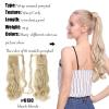 Ponytail Clip In Hair Extensions Fake Ponytail Wrap Around Hairpieces Clip In Ponytail Synthetic Hairpiece For Women view 4