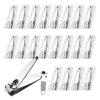 200 Pack Stainless Steel Nail Clippers Bulk, Bulk Nail Clippers with File for Homeless Individually Wrapped, for Homeless,Shelter, Air Bnb, Hotel (200 PCS) view 1