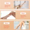 JQKA Crystal Hair Eraser for Women and Man,Crystal Hair Removal Painless Exfoliation,Magic Painless Silky Hair Remover for Legs, Back Arms,Reusable Crystal Hair Remover-Golden view 2