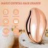 JQKA Crystal Hair Eraser for Women and Man,Crystal Hair Removal Painless Exfoliation,Magic Painless Silky Hair Remover for Legs, Back Arms,Reusable Crystal Hair Remover-Golden view 3