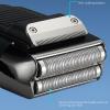 Electric for Men 3 Speeds Adjustable Beard Trimmer Rechargeable Foil and Bald Shavers with LED Digital Display (Black) view 4