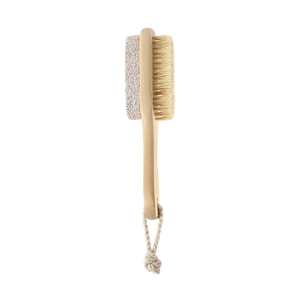FOMIYES Natural Foot Stone Bristle Brush Scrubber Exfoliator for Dead Skin Removal