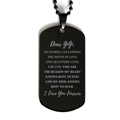 Dear GiGi, You Are The Reason Dog Tag, For GiGi, Valentines Birthday Gifts for GiGi, Mother's Day, Father's Day and Christmas Gifts for GiGi