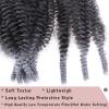 8 Packs Pre Separated Springy Afro Twist Hair 16 Inch Spring Twist Hair for Faux Locs Crochet Hair Pre Fluffed Marley Twist Crochet Braiding Hair Synthetic Extensions (8 Strands/Pack,TGREY) view 3