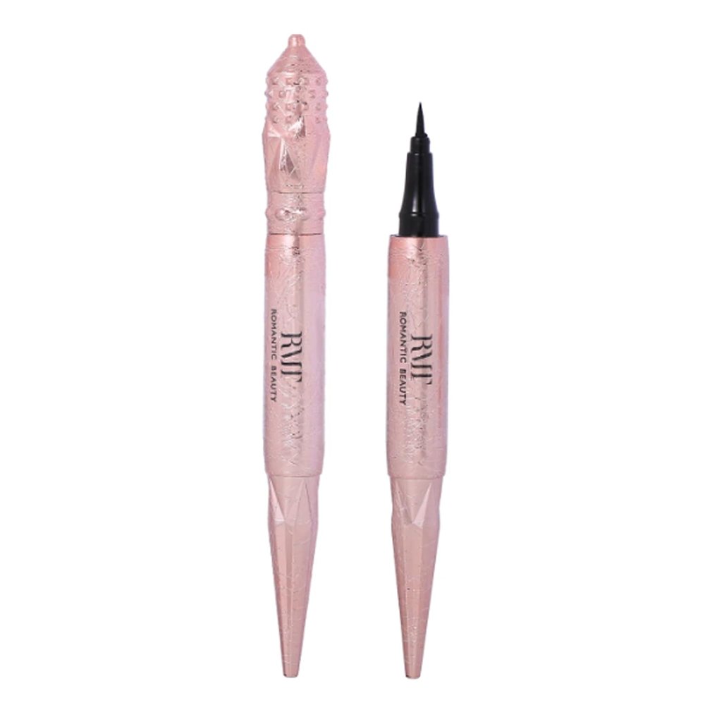 Romantic Beauty 1 x BLACK Liquid Flawless Eyeliner Pen Professional Makeup EL207 Eye Liner + Free Zipper Bag