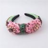 Mokkpeq Handmade Crystal Rhinestone Flower Headbands for Women Girls Thick Hair Bridal Vintage Diamond Hairband view 1
