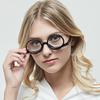 Aisi Women Magnifying Makeup Glasses Eye Make Up Spectacles Flip Down Lens Folding Cosmetic Glasses view 3
