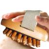 Altsuceser Wooden Hair Comb Body Massage Brush for Cellulite and Improve Lymphatic Blood Circulation, Hair Scalp Massager Shampoo Brush for Hair Stimulation Cellulite Remover Skin Exfoliation A view 4