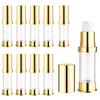 10 Pcs Empty Airless Pump Bottle Travel Cosmetic Cream Pump Bottle Refillable Vacuum Dispenser Pump Containers for Lotion Cream and More (gold-5ml) view 1