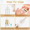 10 Pcs Empty Airless Pump Bottle Travel Cosmetic Cream Pump Bottle Refillable Vacuum Dispenser Pump Containers for Lotion Cream and More (gold-5ml) view 4