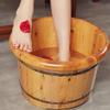 ENWIND Foot Spa Bath Footbath,Cedar Foot Bath Barrel,Smooth and Delicate Pedicure Barrels,Household Durable Foot Washing Bucket Foot Tub, Foot Spa Bath Massager (Color : with Cover) view 2