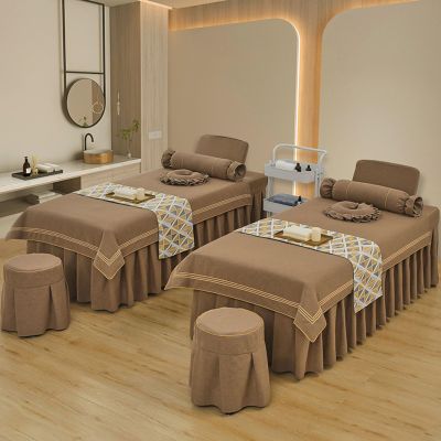 MIPOPS Massage Table Sheet Set Massage Table Sheets Premium Spa Bed Cover Protective Sheets for Beauty Salon Skincare(J,190x80cm(75x31inch))