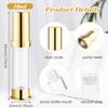 10 Pcs Empty Airless Pump Bottle Travel Cosmetic Cream Pump Bottle Refillable Vacuum Dispenser Pump Containers for Lotion Cream and More (gold-10ml) view 3