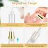 10 Pcs Empty Airless Pump Bottle Travel Cosmetic Cream Pump Bottle Refillable Vacuum Dispenser Pump Containers for Lotion Cream and More (gold-10ml) view 4