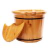 ENWIND Foot Spa Bath Household Wooden Foot Bath, Thick Wooden Foot Bath Foot Spa Bath Massager (Color : 35cm Covered) view 1