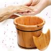 ENWIND Foot Spa Bath Household Wooden Foot Bath, Thick Wooden Foot Bath Foot Spa Bath Massager (Color : 35cm Covered) view 2