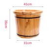 ENWIND Foot Spa Bath Household Wooden Foot Bath, Thick Wooden Foot Bath Foot Spa Bath Massager (Color : 35cm Covered) view 4