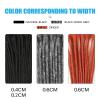 0.2 cm Width 14 Inch 30 Strands Human Hair Loc Extensions, Natural Black 100% Full Handmade Permanent Real Human Hair Dreadlock Extensions for Women/Men/Kids Can Be Dyed Bleached Curled Twisted view 3