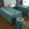 MIPOPS Premium Massage Bed Cover, Microfiber Massage Bed Sheets Covers Spa Sheets Set Massage Headrest Bed Cover for Spa Beauty Salon(E,180x60cm(71x24inch)) view 3