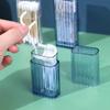 UPKOCH 6pcs Travel Cotton Swab Case Holder Flosser Dispenser Container Mini Case Transparent Swab Keepsake for Make Up Cosmetics Supplies view 3