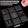 9 Sheets Face Rhinestone Stickers Set 1, Multi Shapes Flat Back Gems Star Heart Crystal Bling Face Jewel Stickers, with Makeup Glue for Eyes Face Hair Body Nails Rave Party Concert Makeup view 2