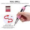 5 in 1 Nail Dust Collector with Drill, Multifunctional Electric Nail Drill Machine with Dust Collector Vacuum LED Desk Lamp Hand Rest Pillow for Acrylic Nails(US) view 2