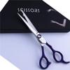 Hairdressing Scissors Haircut Tool Kit Sharp Stainless Steel Barber Scissors Combination Set for Barber Shop,Salon and Home Use 6.0 Inches Purple view 4