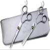 Hairdressing Scissors,Straight Cut + Hair Thinning Scissors Professional Hair Scissors Hair Scissors Men Professional for Women,Silver view 3