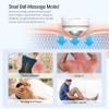 DSWINCE Cooling Face Roller Metal Ice Roller for Home Use 360 Degree Rotate Frozen Face Ice Roller for Eye Steel Ball Massager Skin Clam Roller Travel Beauty Tool-White view 3